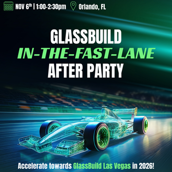 GlassBuild After Party, Nov. 6, 1-2:30 pm
